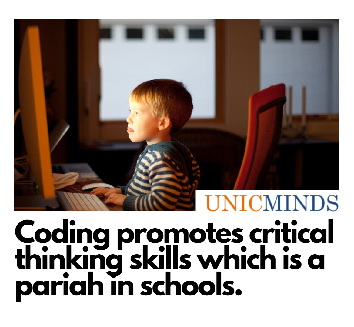 coding promotes critical thinking in kids