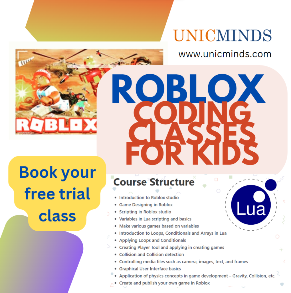 Roblox Lua Coding Classes & Game Scripting Course for Beginners