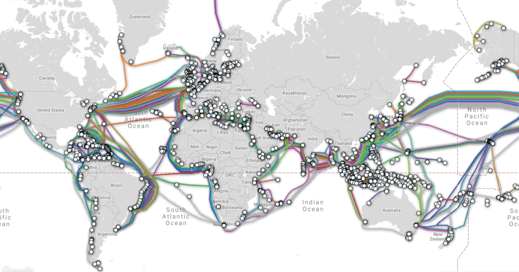 under-sea internet connections