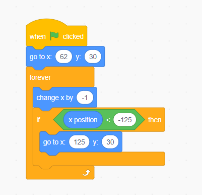 How to make a scrolling background in Scratch