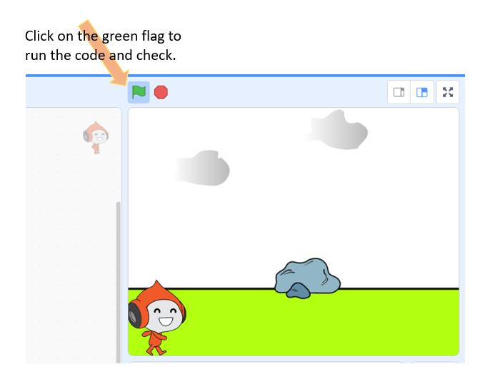 Run code in Scratch