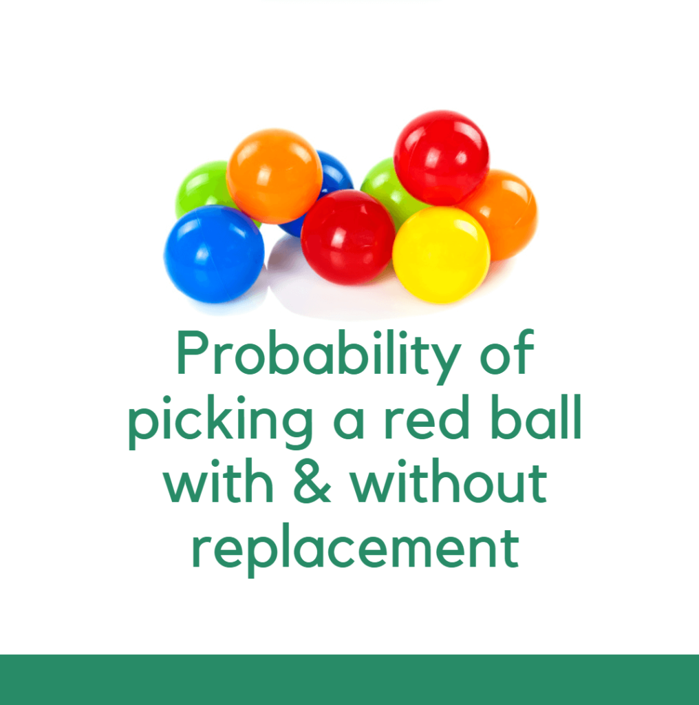 probability of picking a ball