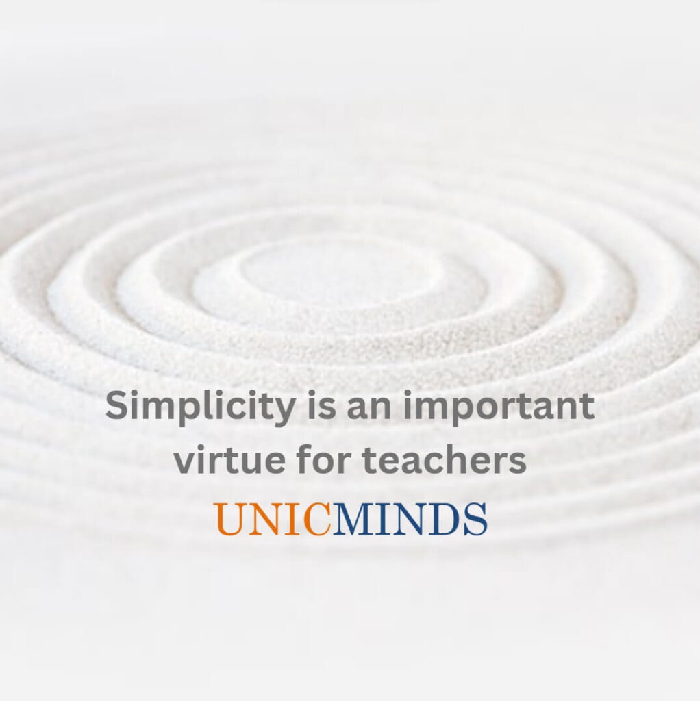 Simplicity as a virtue for teachers