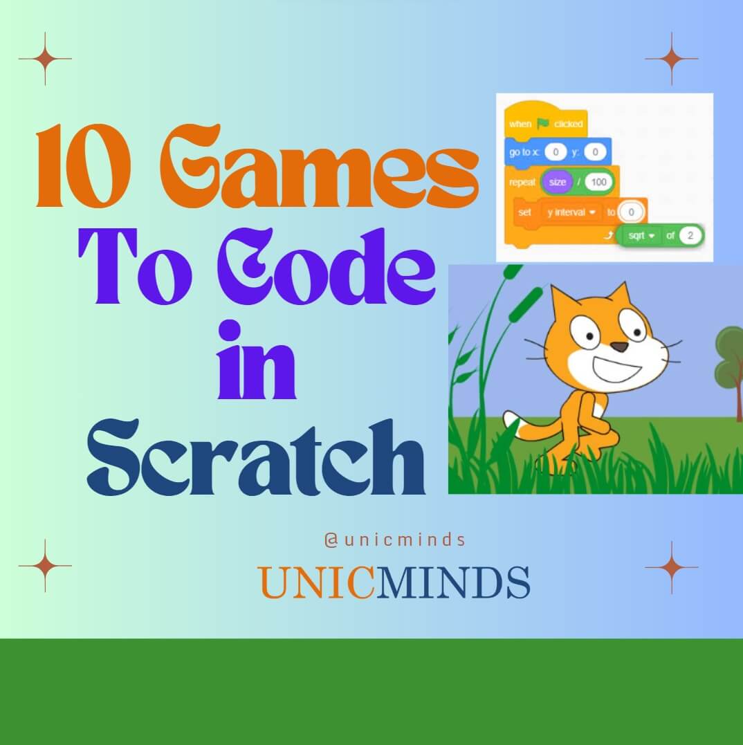 10 Games To Code in Scratch for kids