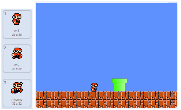 Mario Game in Scratch Programming