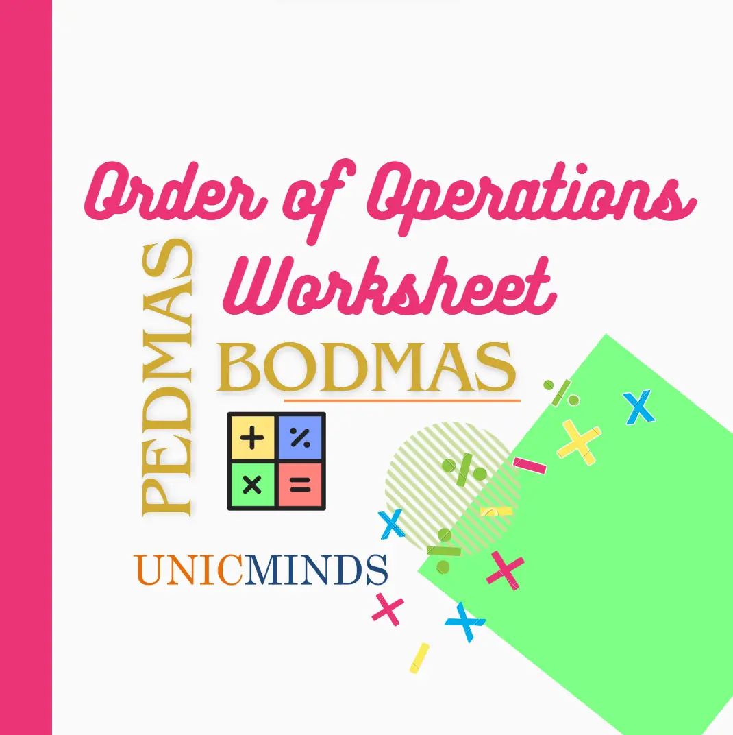 Order of Operations Math Worksheet