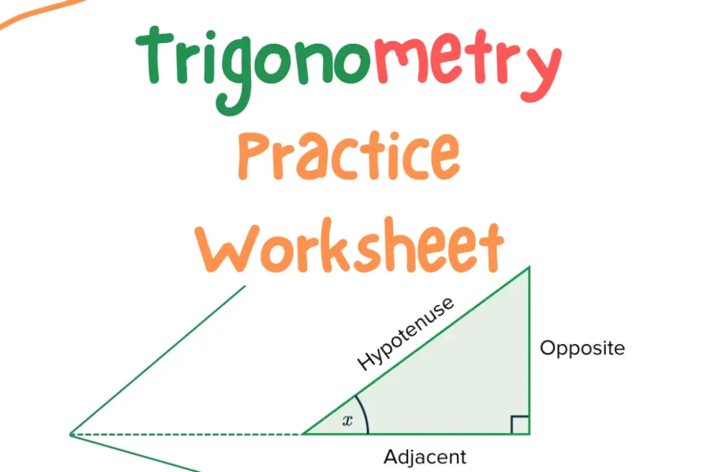 Trigonometry Math Practice Worksheet
