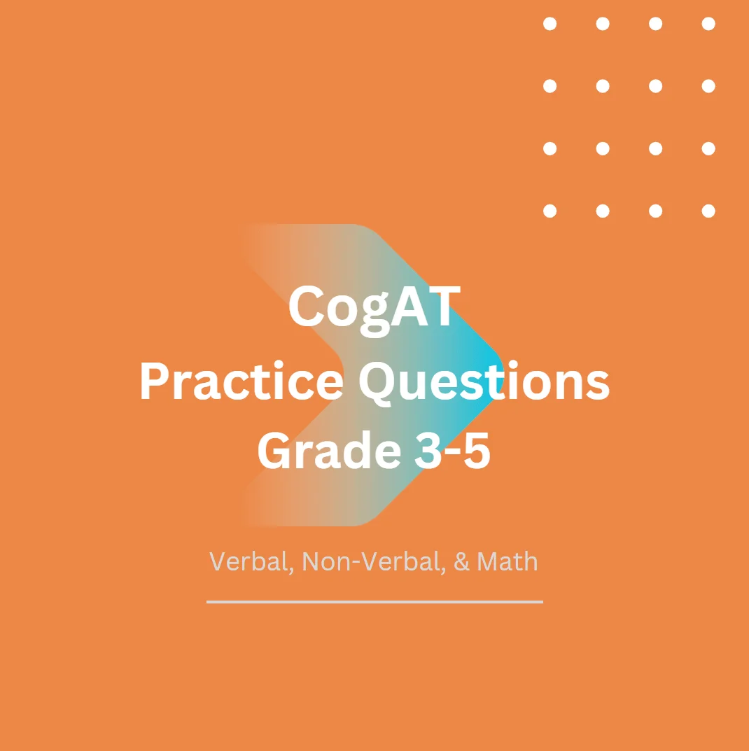 CogAT Practice Questions - Grade 3-5