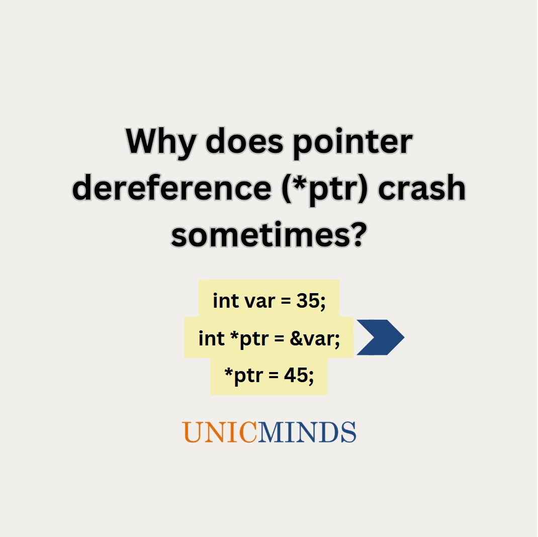 When does pointer dereference crash? - UnicMinds