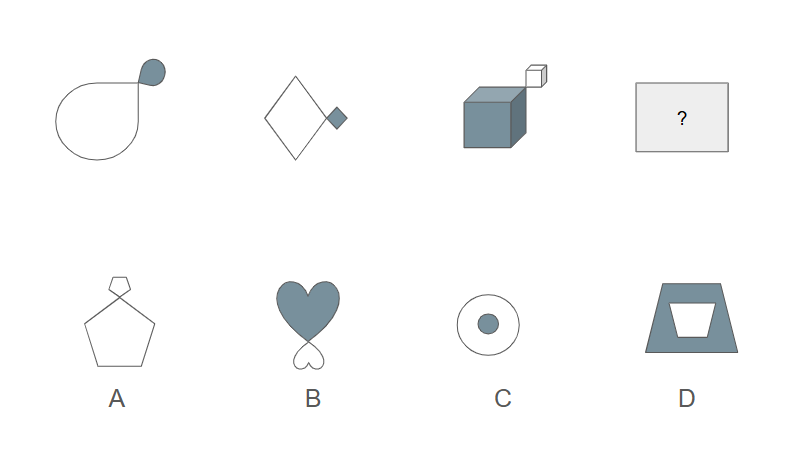 CogAT Grade 6 Non Verbal Figure Classification Question