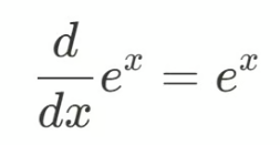 Differentiation of e^x is e^x itself
